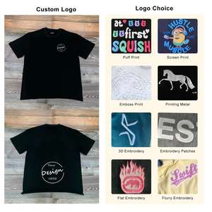 T-shirt Streetwear surdimensionné pour hommes de haute qualité | T-shirt graphique coupe lourde Logo personnalisé T-shirt de créateur en coton - Product Image 2