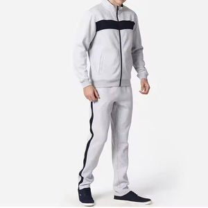Venta al por mayor de chándales para los hombres Conjunto de chándal de 2 piezas Casual Athletic Jogging Warm Up Full Zip Sweat Suits - Product Image 3