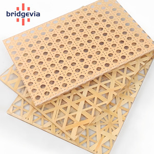 Bamboo Woven Clear Acrylic Sheet Transparent PMMA Board Custom Size for Home Decor Partitions Furniture Commercial Decoration - Product Image 2