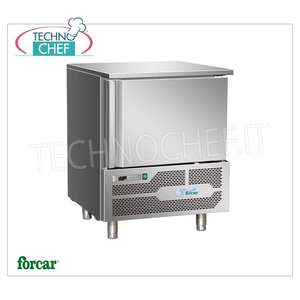 Congélateur rapide FORCAR pour cuisine commerciale, 5 plateaux GN 1/1 (530x325 mm) ou 600x400 pour pâtisserie, équipement de réfrigération - Product Image 1