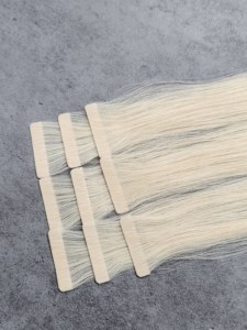 Dream Hair DR04 Hanoi Vietnamese Virgin Hair <b>Bleached</b> Tape Extensions Natural Straight Super Double Drawn 8-36 Inches - Product Image 1