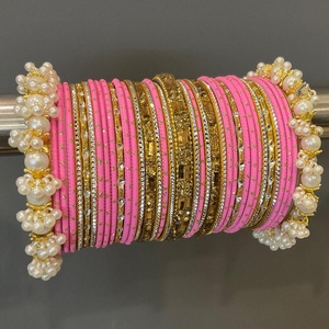 Novedad 2025, Conjuntos de Chudiyan Hechos a Mano con Material Metálico, Conjuntos de Churiyan Punjabi de Venta Caliente, Brazaletes para Bodas y Fiestas - Product Image 5