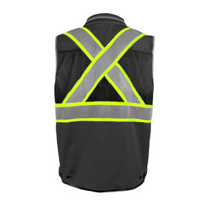 Breathable Mesh Casual Autumn Safety Vest safety vest with reflective detailing ensures visibility in environments OEM services - Product Image 2