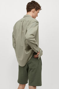 Logotipo personalizado de cintura alta Atlético francés Terry entrenamiento pantalones cortos de sudor patrón sólido Casual polar algodón deportes gimnasio Jogger pantalones cortos - Product Image 5