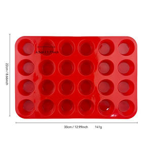 Molde de Silicona Reutilizable de Grado Alimenticio, Ecológico y Antiadherente para Pasteles, Muffins, Galletas, Pudines, Helados, Gelatinas, Velas Aromáticas y Yeso - Product Image 6