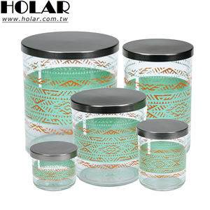 กระป๋องอะคริลิคฝาสีเทาพิมพ์ลายทรงกระบอกทนทานกันรั่วจากไต้หวัน - Product Image 1