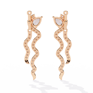 Pendientes Brillantes de Oro de 18K para Mujer con Diamantes Redondos Cultivados en Laboratorio - Product Image 6