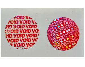 Papier adhésif holographique fiable et durable, découpe droite, étiquettes d'emballage rondes, autocollants de logo - Product Image 4