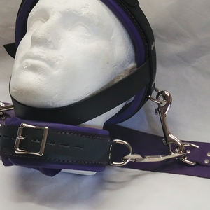 Arnés y Collar de Cuero Genuino para Reposacabezas. Cualquier color - Product Image 6