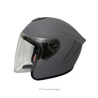Nouveau casque de moto CRX AK-1 de haute qualité, ouvert et semi-ouvert, avec doublure en mousse, gris pierre mat, ABS, certifié SNI