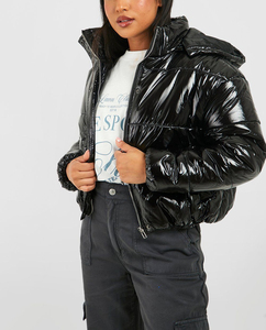 Chaqueta Bomber Extra Grande para Mujer, de Alta Calidad, con Capucha Gruesa, Transpirable, con Exterior Desmontable de Nailon, 100% Poliéster Acolchado, para Invierno - Product Image 2