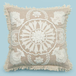 Bonne qualité indien attrayant couleur Patch travail coton coussin forme carrée maison décorative fabriqué à la main Vintage taie d'oreiller - Product Image 1