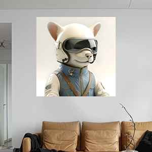 Lienzo Impreso: Hermosa Pintura de Gato para Pared, Decoración Abstracta Contemporánea, Enmarcado para Galería - Product Image 1