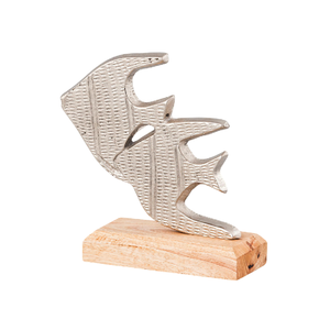 Diseño de caballito de mar de Metal, escultura creativa de decoración de Villa interior con mesa y escritorio acabados en plata hechos a mano para decoración del hogar - Product Image 3