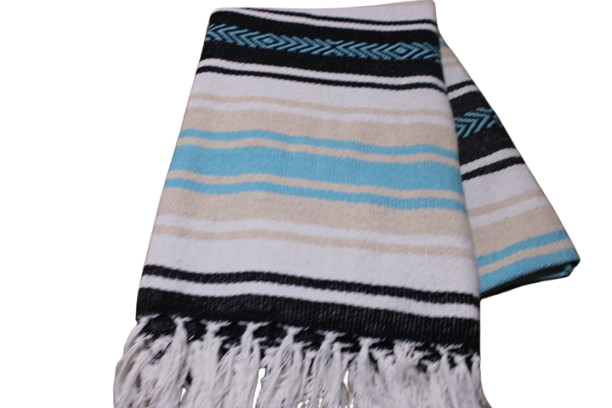 Black/beige/turquoise