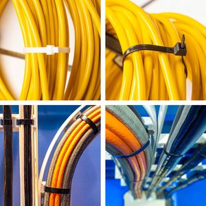 Gran oferta, bridas para cables de nailon blancas de alta calidad, cremallera de 9mm, bridas para cables de plástico multifuncionales con autobloqueo, 800mm de longitud, sin halógenos - Product Image 5