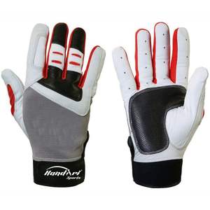 Guantes de bateo de béisbol de cuero de piel de cabra, guantes de bateo de softbol de la mejor calidad Unisex profesional al por mayor - Product Image 6