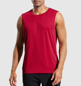 2025 débardeur sans manches personnalisé de haute qualité pour hommes nouveauté grande taille Gym Fitness Singlet avec Logo chemises de Sport high-tech - Product Image 1