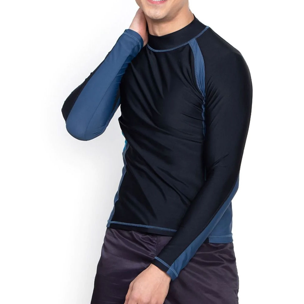 Light Weight Different Color Sleeve Design Men Rash Guard / Wholesale Price Quick Dry Material Made Men Rash Guard