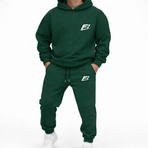 ชุดเสื้อฮู้ดดี้และกางเกงจ็อกเกอร์ผ้าฟลีซสำหรับผู้ชายแบบกำหนดเอง ขายส่ง ชุดวอร์มแบรนด์ส่วนตัว ผลิตชุดกีฬาแบบ B2B โรงงานผลิตแบบ OEM - Product Image 4