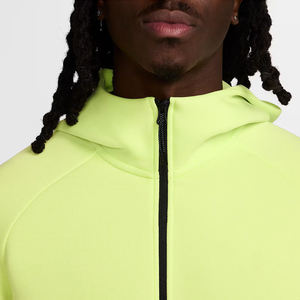 Urban Unisex Full-Zip Active Hoodie Veste imperméable coupe-vent Poche de rangement pour les bras Applique brodée 100% coton pour le jogging - Product Image 4