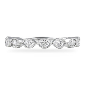 0.25 Carat Round Diamond Floating Bezel Band Elegant Diamond <b>Rings</b> <b>for</b> <b>Men</b> and Women - Product Image 1