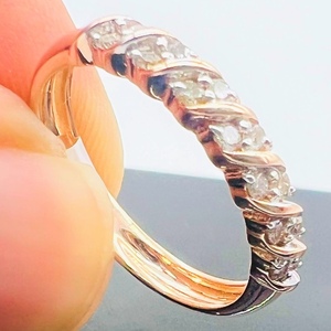 Lujo 14K y 18K oro sólido anillo de diamantes naturales colección de joyas atemporales pieza exclusiva - Product Image 1