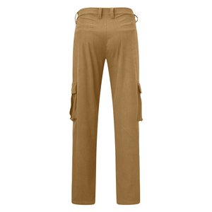 กางเกงคาร์โก้ขายาวผ้าลูกฟูกผู้ชาย, เสื้อผ้าแนวสตรีทแบบลำลองกางเกงยาวกลางเอวหลายกระเป๋าผ้าฝ้าย100% ซิปกันรอยพับเป็นมิตรกับสิ่งแวดล้อม - Product Image 2