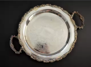 Ustensiles de cuisine Plateau de service alimentaire décoratif en métal de haute qualité Plateau de service à l'aspect moderne pour restaurant - Product Image 3