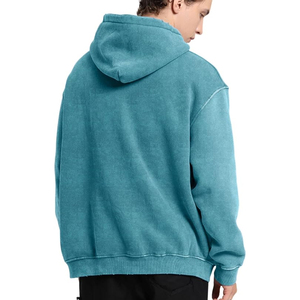 Wholesale Acid Wash Hoodie for Men Oversized Streetwear Custom Fashion Pullover Hoodies Factory Bulk Clothing <b>Maker</b> - Product Image 6