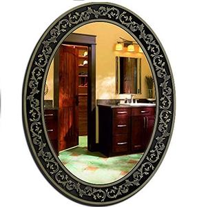 Espejo decorativo de latón cepillado para baño y Hotel, forma única, montado en la pared, personalizado, para decoración del hogar - Product Image 6