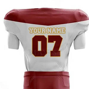 Meilleures ventes d'uniformes de football américain en polyester de haute qualité pour les jeunes Nom personnalisé Impression Nouveaux ensembles Service OEM Dernières nouveautés - Product Image 5