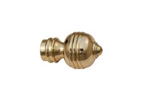 Embouts de rideaux en laiton pour tringles à rideaux Finition laiton poli Antique CO - Product Image 3