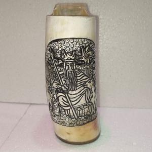 Fabriqué à la main personnalisé Viking sculpture tasse de corne à boire hautement poli corne naturelle vin bière 1L 700ml 500ml 300ml 200ml - Product Image 1