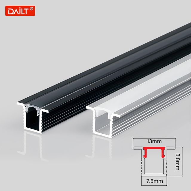China Quality Manufacturer 8*9mm Led Strips Aluminum Profile Ceiling Extruded Aluminum  Channel with Diffuser LED Profile Light