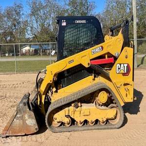 Chargeuse compacte sur chenilles Caterpillar 259D3 d'occasion, 74 CV, diesel, avec godet de 0,55 m, boîte de vitesses et roulements - Product Image 6