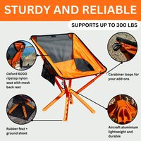 Chaise pliante robuste pour adulte, confortable, entièrement rembourrée, capacité 500 lbs, pour sports de plein air, plage, camping, en acier inoxydable chauffant