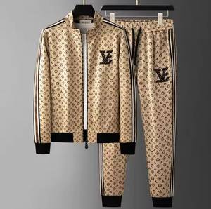 Men's Sportswear Set <b>Crewneck</b> <b>Sweater</b> Elastic Trousers Wholesale Embroidered Technique for Running Jogging Sports - Product Image 6