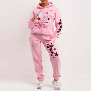 Survêtement de fitness personnalisé pour femmes, vêtements de sport, jogging, ensembles de sweat à la mode pour filles, meilleures ventes - Product Image 6