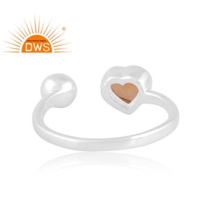 แหวนพลอยซิทรีนธรรมชาติปรับขนาดได้ทำจากเงินแท้925คุณภาพดีที่สุดเครื่องประดับสำหรับผู้หญิงของขวัญสำหรับผู้หญิงสำหรับเธอ - Product Image 4