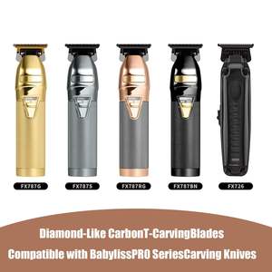 Tondeuse à cheveux professionnelle rechargeable sans fil, lames de rechange en acier inoxydable, réglables, de haute qualité, avec prise US - Product Image 4