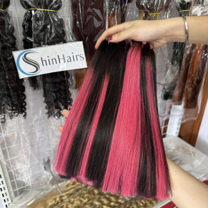 PianoColor 100% Extensiones de cabello de trama de cabello vietnamita crudo sin procesar con cierre Precio de fábrica Calidad superior Super grueso - Product Image 1