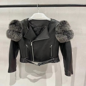 Chaqueta de Invierno de Piel de Oveja Genuina para Mujer, Abrigo de Exterior de Piel Suave, Transpirable, con Cremallera, Impermeable y Cortavientos - Product Image 5