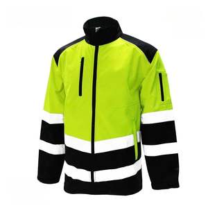 Chaqueta Softshell de Liberación Rápida para Hombre, Táctica, de Seguridad, Resistente al Viento, Resistente al Agua, Reflectante de Alta Visibilidad - Product Image 2