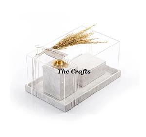 Design attrayant traditionnel religieux en bois et cuir Bakhoor brûleur Mabkhara avec plateau de boîte qualité supérieure Oud en vrac - Product Image 4