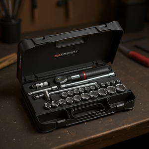 Jeu de douilles métriques Facom 1/2'' à 12 points, collection de 26 pièces - Product Image 3