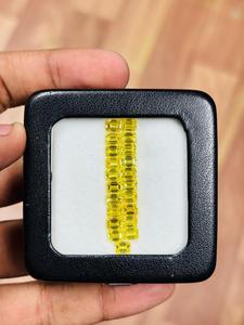 Diamant de laboratoire de taille émeraude CVD, 0,30 carat, 0,50 carat, couleur jaune fantaisie, clarté VVS1, certifié IGI, pierres brutes en vrac, vente en gros - Product Image 2