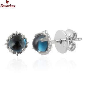 Boucles d'oreilles de luxe de haute qualité les plus vendues, en argent sterling 925, onyx vert, pierres CZ, boucles d'oreilles à clous pour femmes, mariage - Product Image 3