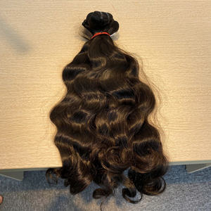 Extensiones de cabello humano HVN Natural 100%, pelucas de trama de cabello crudo Camboyano con textura rizada profunda, longitudes estiradas de 8 30 pulgadas - Product Image 4