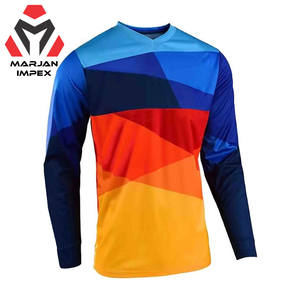 Jersey de Motocross Unisex de Manga Larga con Estampado Sublimado, Transpirable, 100% Poliéster, Ropa Deportiva para Hombre y Mujer, Verano e Invierno - Product Image 1